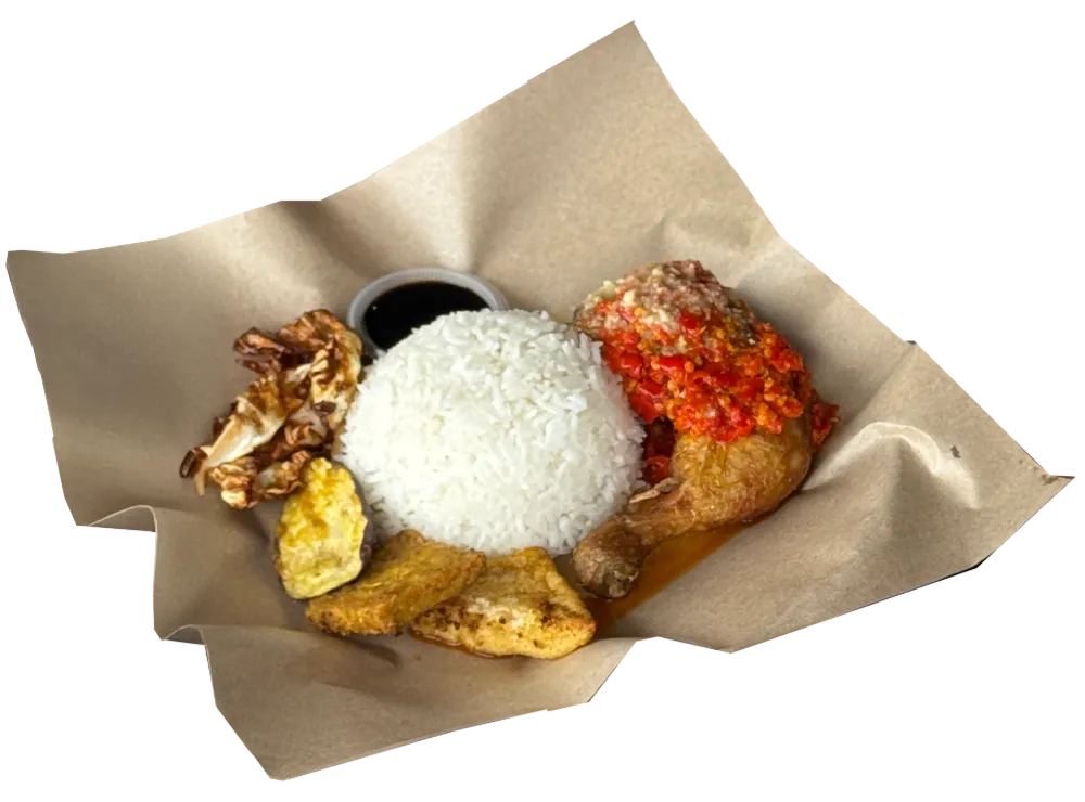 ALA CARTE SET A - NASI AYAM GEPUK