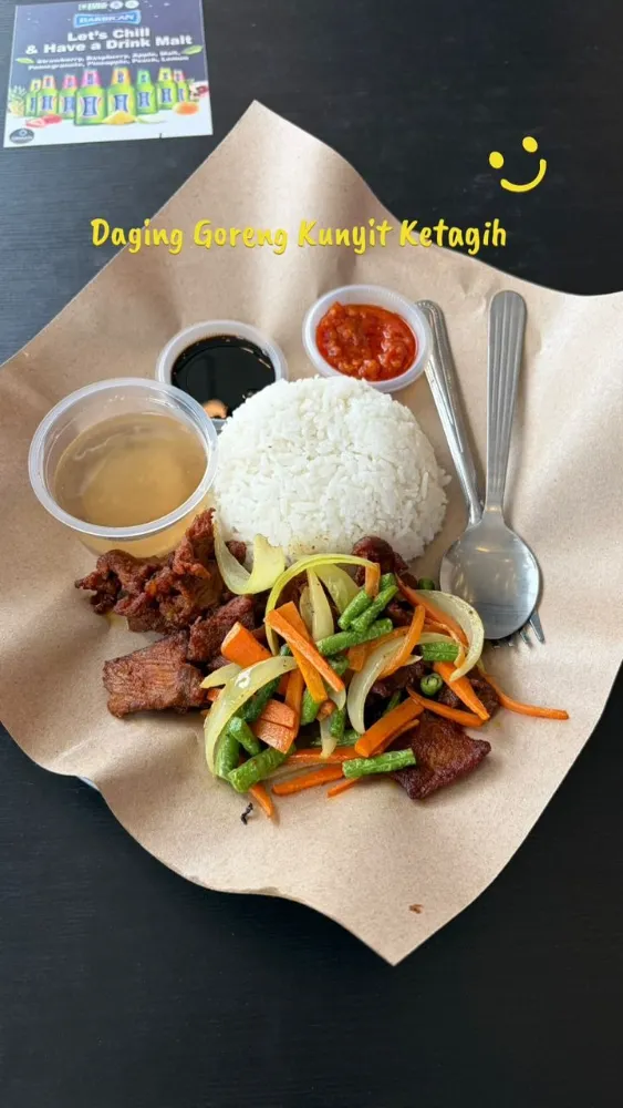 ALA CARTE - NASI DAGING GORENG KUNYIT KETAGIH